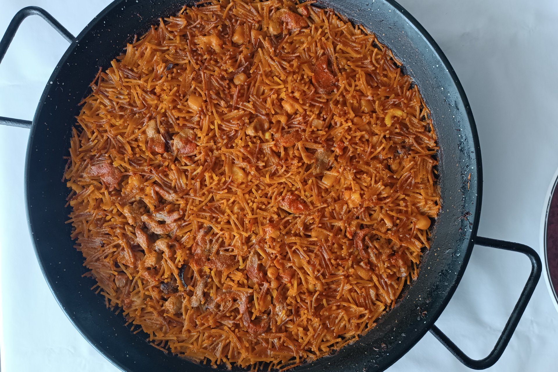 Paellas para llevar cerca de Peñíscola. Fideuá.