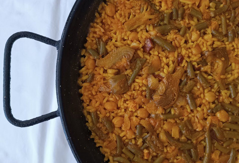 Las mejores paellas para llevar en Peñíscola. Paella valenciana.
